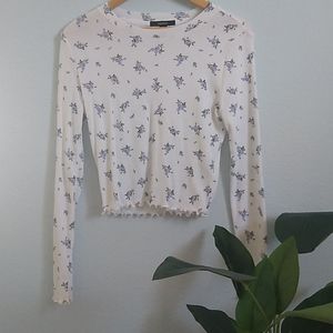 Forever 21 Long Sleeve Floral Top